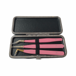 Pishaa Tweezers Pink (Set of 3)
