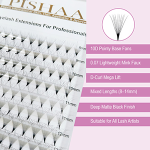 Pishaa 10D Pointy Lash Extensions – 0.07 D Curl Mix - Image 2