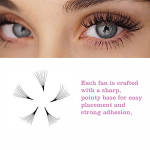 Pishaa 10D Pointy Lash Extensions – 0.07 D Curl Mix - Image 3