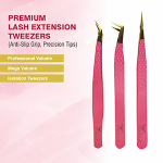 Pishaa Tweezers Pink (Set of 3) - Image 2
