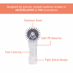 Microblading Wheel Blade for PMU – 7mm | Pack of 10 Pieces - Image 2
