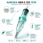 AURORA GEN II 120 7CM Cartridge Needles – Pack of 20 - Image 2