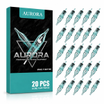 AURORA GEN II 120 9RS Cartridge Needles Pack of 20 | 9 Needle Round Tattoo Cartridges | Professional Tattoo Needles | Sterile Disposable